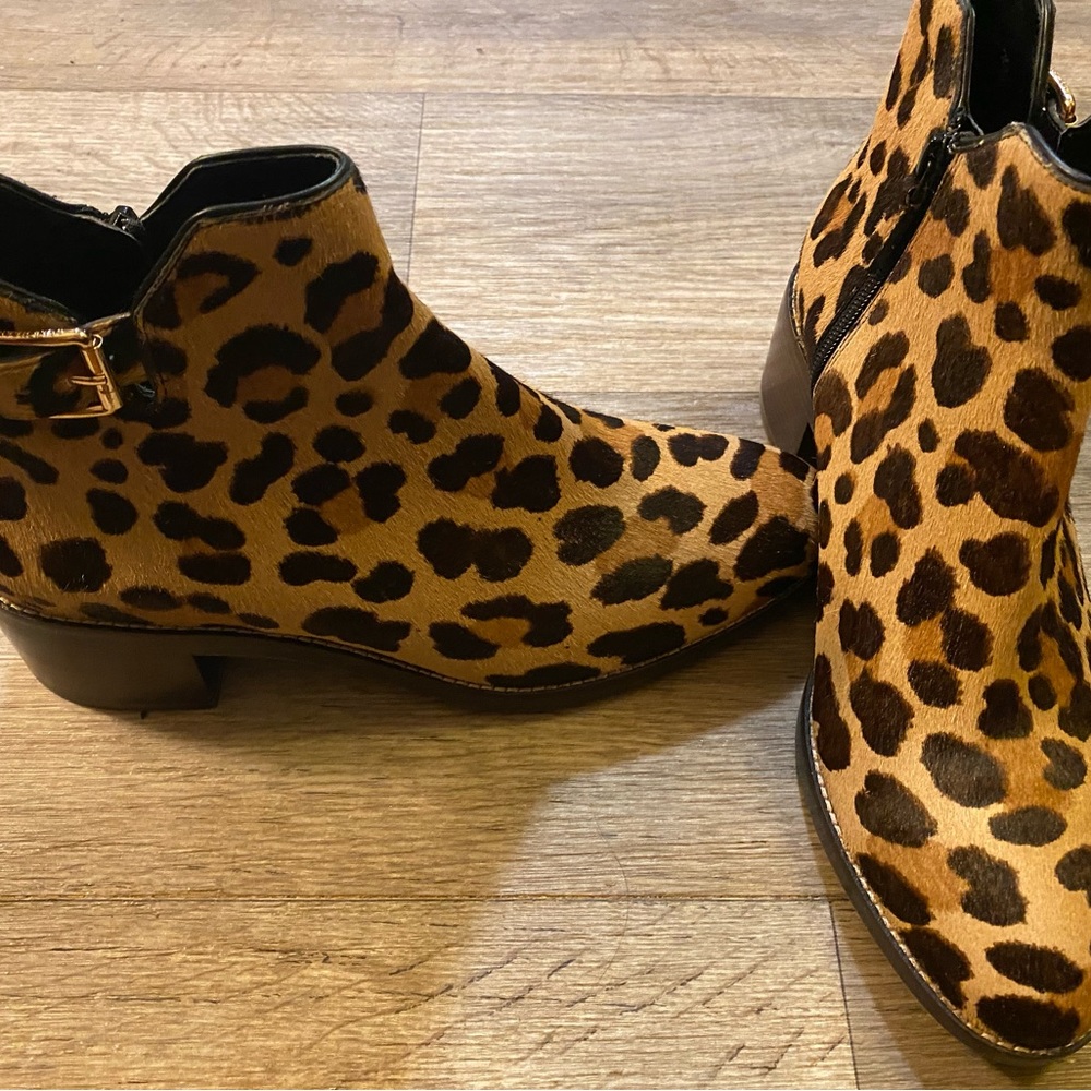 Cole Hahn New - calf hair booties